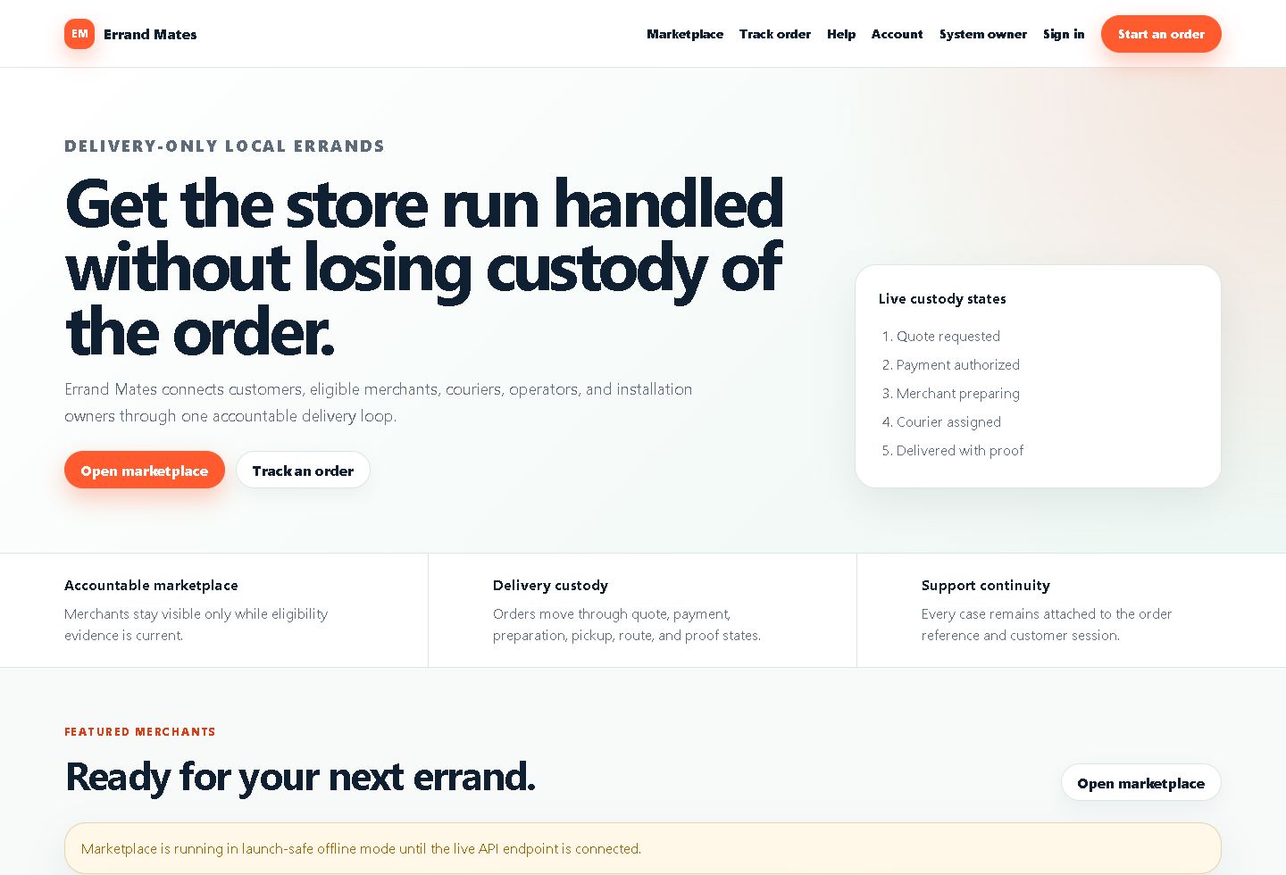 Errand Mates live product preview