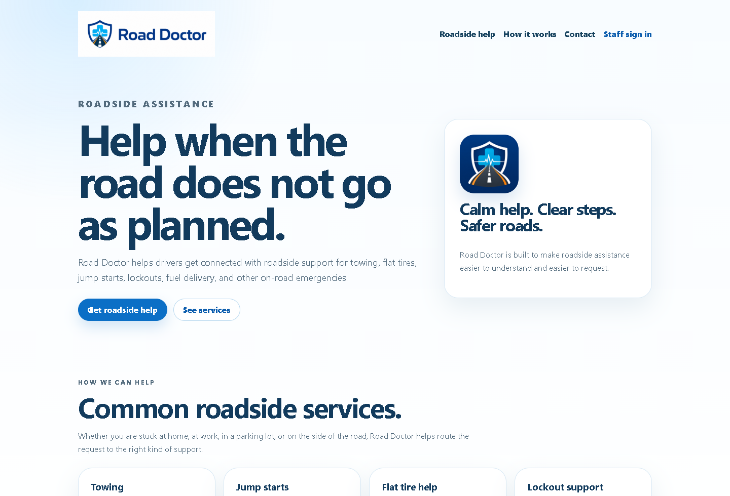 Road Doctor live product preview